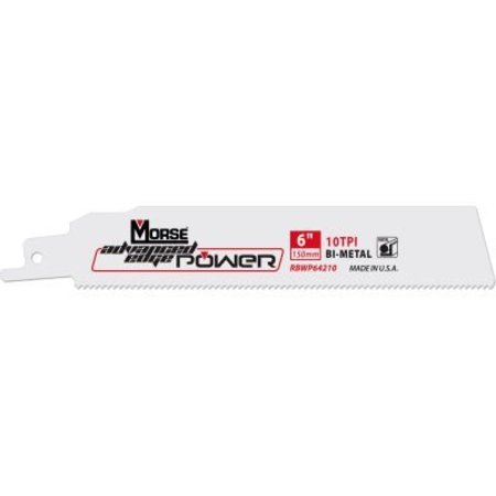 MORSE Advanced Edge PowerÂ Bi-Metal Reciprocating Saw Blades 12"L x 1"W 18 TPI 25PK 392174